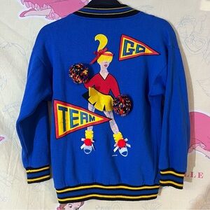 Vintage Tickle Me Cheerleader Sportsclub Kids Sweater